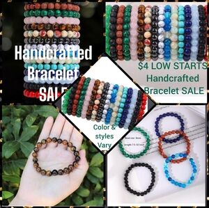 One Bracelet I Size 8mm & up I Natural Stone I Beads & Stretchable Band